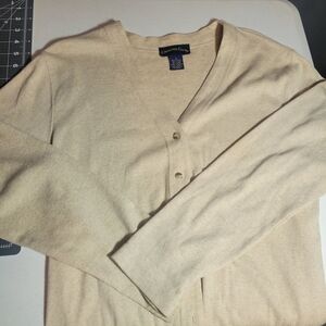 Charter Club Women's Cream Long Cardigan Sweater